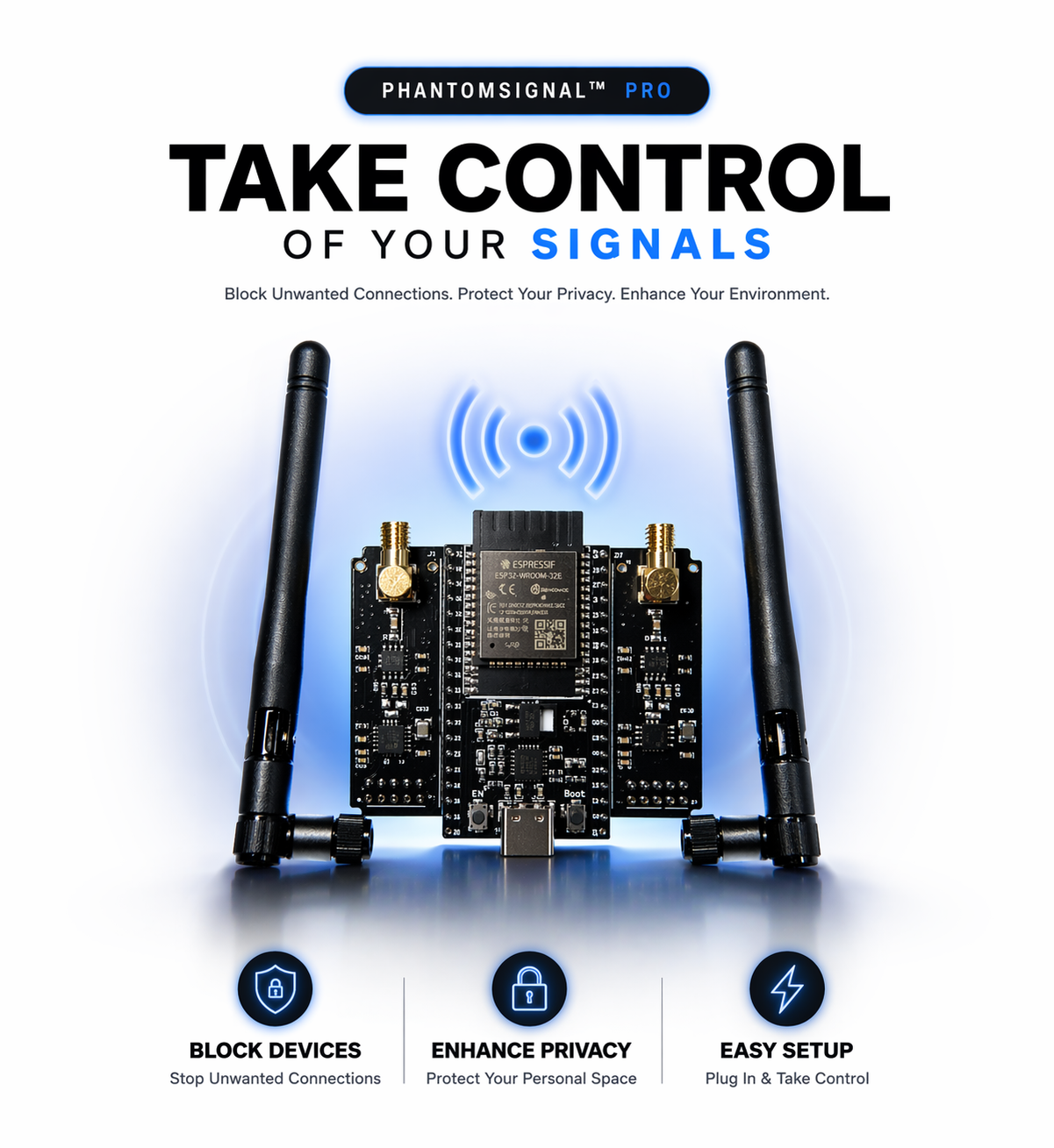 PhantomSignal™ Pro – Wireless Environment Control Device